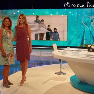 Miroslava Ivanova In Olympic Studio During Opening Ceremony Logo